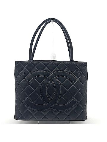 Chanel Chanel Reissue Tote Bag, Coco Mark, Matelassé, Lambskin, Black CHANEL (view 1)