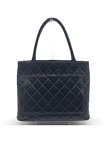 Chanel Chanel Reissue Tote Bag, Coco Mark, Matelassé, Lambskin, Black CHANEL (view 2)