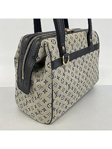 Louis Vuitton Louis Vuitton Monogram Mini Josephine PM Handbag M92214 Blue Women's (view 2)