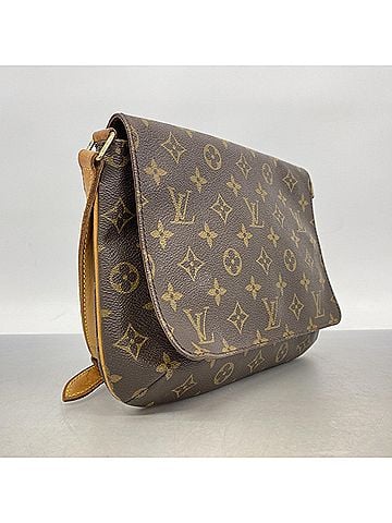 Louis Vuitton Louis Vuitton Monogram Musette Tango Short Strap Shoulder Bag M51257 Brown Women's (view 2)