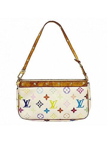Louis Vuitton Louis Vuitton Bag/Pouch Monogram Multicolor Pochette Accessoires M92649 Blanc (Women's) (view 1)