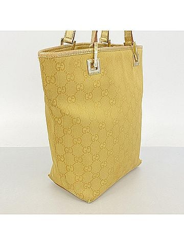 Gucci Gucci GG Canvas Tote Bag 002 1099 Gold Women's (view 2)