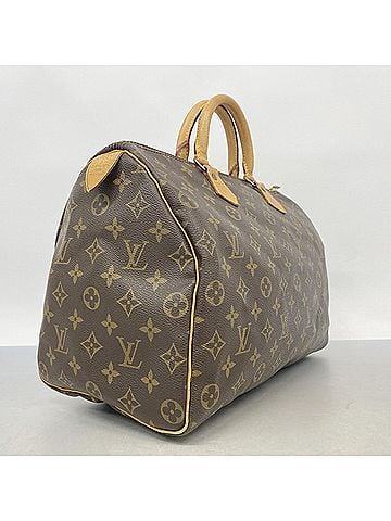 Louis Vuitton Louis Vuitton Monogram Speedy 35 Handbag M41107 Brown Women's (view 2)