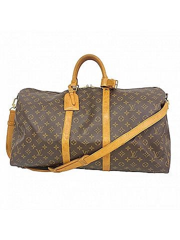 Louis Vuitton Louis Vuitton Bags - Boston Monogram Keepall Bandoulière 55 M41414 Brown Men's & Women's (view 1)