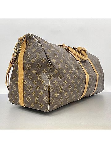 Louis Vuitton Louis Vuitton Bags - Boston Monogram Keepall Bandoulière 55 M41414 Brown Men's & Women's (view 2)
