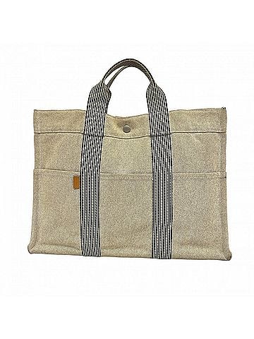 Hermès Hermes New Fourre-Tout MM Canvas Tote Bag, Gray, Men's & Women's (view 1)