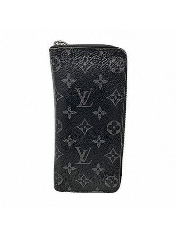 Louis Vuitton Louis Vuitton Monogram Eclipse Zippy Wallet Vertical M62295 Black Men's Long (view 1)