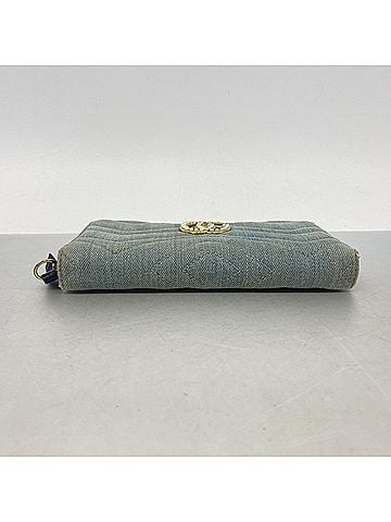 Gucci Gucci GG Marmont Long Wallet 443123 Denim Blue Women's (view 2)