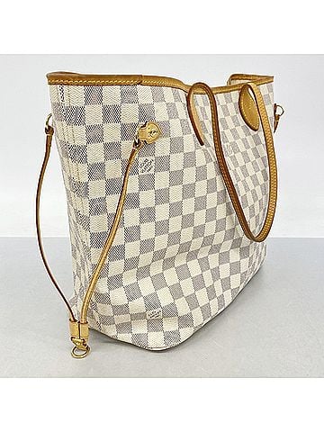 Louis Vuitton Louis Vuitton Damier Azur Neverfull MM Tote Bag N51107 White Women's (view 2)