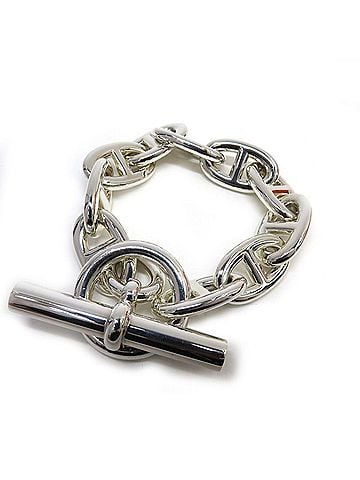 Hermès HERMES Chaine d'Ancre TGM Bracelet, Ag925, 10 links (view 1)