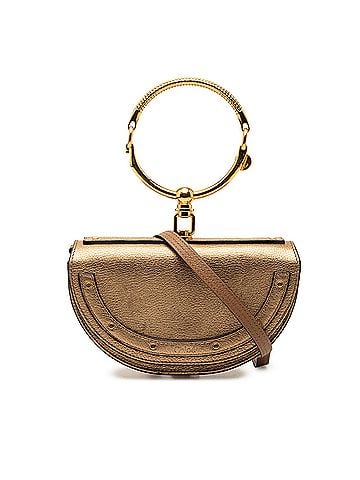 Chloé Metallic Leather Nile Bracelet Minaudiere Bag (view 1)