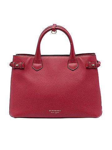 Burberry Medium Leather and House Check Banner Satchel (view 1)