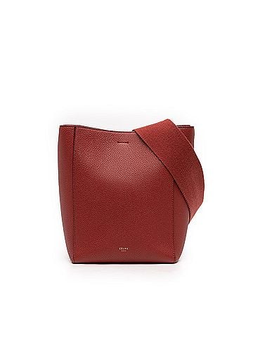 Céline Small Leather Seau Sangle Bucket Bag (view 1)