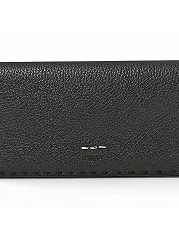 Fendi Fendi Selleria Long Wallet, FENDI 7M0186, Leather, Men's, Black (view 2)