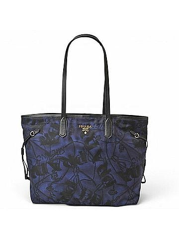 Prada Prada tote bag, A4 size, PRADA bag BR4001, nylon, BALTICO blue. (view 1)