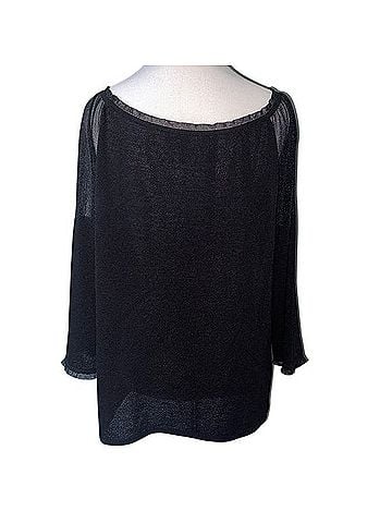 Escada Sheer Sleeve Top 3/4 Sleeve Blouse (view 1)
