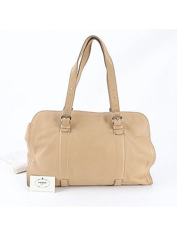 Prada Prada BR1605 Leather Boston Handbag Tote Bag with Guarantee Card - Brand Name Women's (view 1)