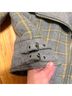 Banana Republic 52% Polyester 40% Wool 100% Polyester 94% Polyester 6% Spandex 87% Acrylic 13% Polyester Plaid Gray Yellow White Jacket Size S - photo 9