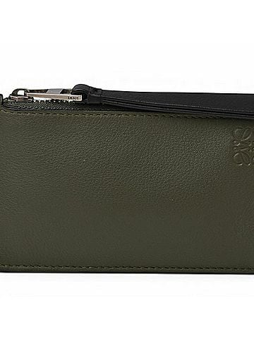 Loewe Loewe coin case, card fragment mini wallet, khaki brown (view 2)