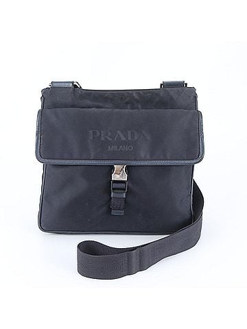 Prada Prada Tessuto Nylon Leather Shoulder Bag Messenger Navy Men's (view 1)
