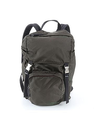 Prada Prada Tessuto Nylon Triangle Logo Leather Backpack/Handbag for Men (view 1)