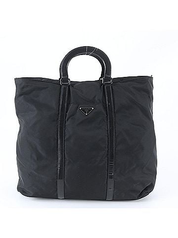 Prada Prada Tessuto Nylon Triangle Logo Leather Boston Handbag for Men (view 1)