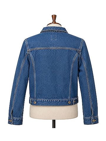 Gap classic, girls' fashion, medium wash, layering, cotton, long sleevesgirls Denim Jacket (view 2)