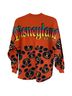 Disney Print Orange Long Sleeve Blouse Size XS - photo 2