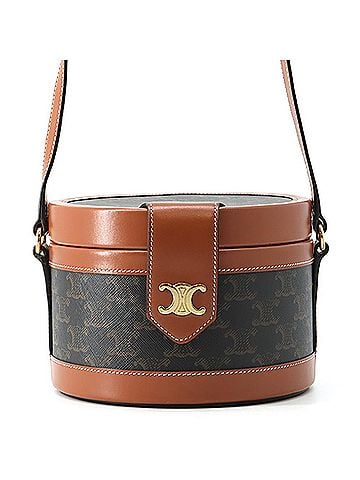 Céline Celine shoulder bag Triomphe Tambour medium leather 195192 CELINE handbag (view 1)