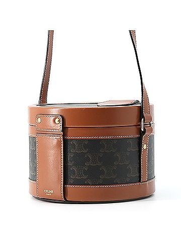 Céline Celine shoulder bag Triomphe Tambour medium leather 195192 CELINE handbag (view 2)