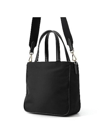 Prada Prada Triangle Saffiano Handbag 1BG308 PRADA 2-way Shoulder Bag Black (view 2)