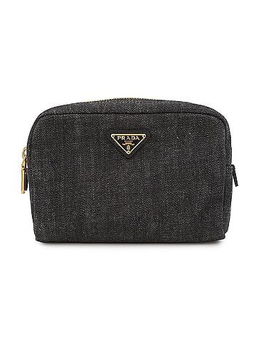 Prada Prada handbag pouch triangle denim 1N0021 PRADA (view 1)