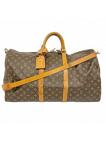 Louis Vuitton Louis Vuitton Bags - Boston Monogram Keepall Bandoulière 55 M41414 Brown Men's & Women's (view 1)