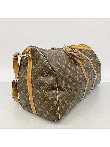 Louis Vuitton Louis Vuitton Bags - Boston Monogram Keepall Bandoulière 55 M41414 Brown Men's & Women's (view 2)