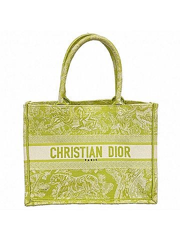 Christian Dior Christian Dior Book Tote Canvas Bag, Light Green, Women's (view 1)