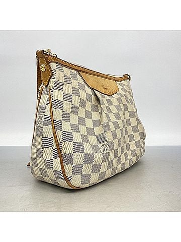 Louis Vuitton Louis Vuitton Damier Azur Sicla PM Shoulder Bag N41113 White Women's (view 2)