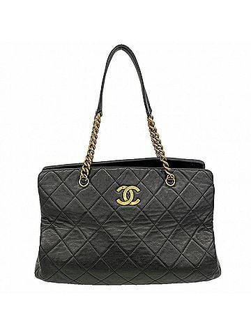 Chanel Chanel Matelassé Lambskin Chain Tote Bag, Black, for Women (view 1)