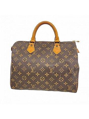 Louis Vuitton Louis Vuitton Monogram Speedy 30 Handbag M41108 Brown Women's (view 1)