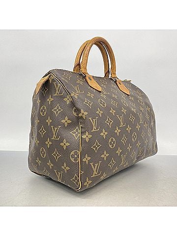 Louis Vuitton Louis Vuitton Monogram Speedy 30 Handbag M41108 Brown Women's (view 2)
