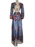 PatBO 100% Polyester 95% Polyester 5% Elastane Floral Blue Multi Color Cocktail Dress Size 4 - photo 2