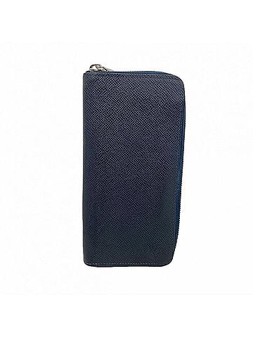 Louis Vuitton Louis Vuitton Taiga Zippy Wallet Vertical M30510 Blue Marine Men's Long (view 1)