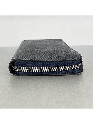 Louis Vuitton Louis Vuitton Taiga Zippy Wallet Vertical M30510 Blue Marine Men's Long (view 2)