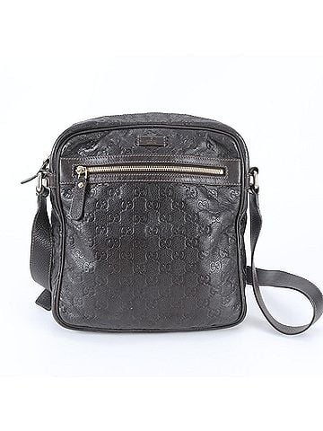Gucci Gucci Guccissima 201448 Leather Shoulder Bag Messenger Brown Men's (view 1)