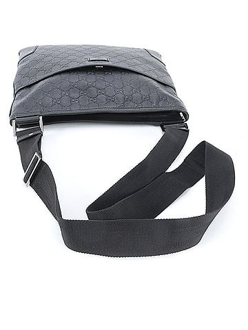 Gucci Gucci Guccissima 162914 Leather Shoulder Bag Messenger Black Men's (view 2)