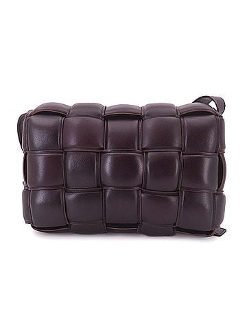 Bottega Veneta Bottega Veneta Intrecciato Padded Cassette Shoulder Handbag Leather Purple 591970 (view 1)