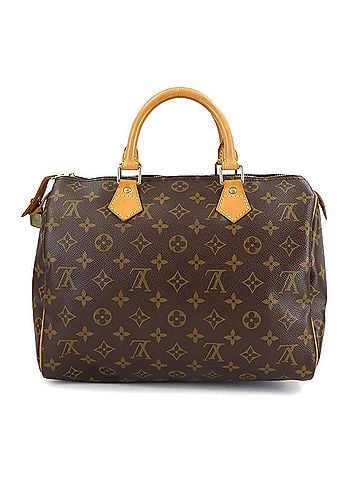 Louis Vuitton Louis Vuitton Speedy 30 Monogram Handbag, Brown, M41526, Gold Hardware (view 1)
