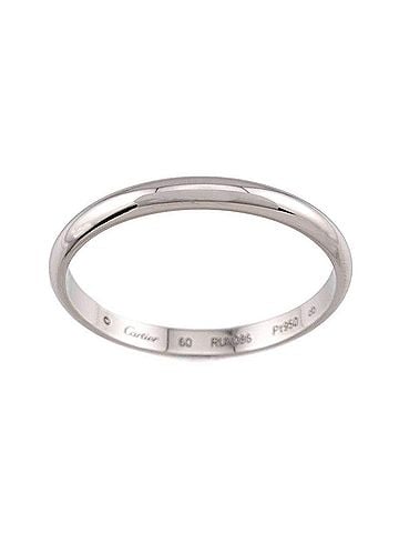 Cartier Cartier 1895 Classic #60 Ring, Platinum, 2.5mm width. (view 1)