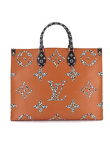 Louis Vuitton Louis Vuitton Onthego GM Monogram Jungle 2-way Tote Shoulder Handbag Noir M44674 (view 1)