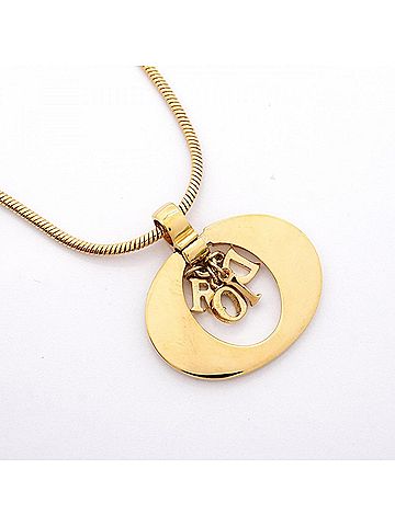 Christian Dior Christian Dior Necklace, GP Plated Gold, Women's (view 2)