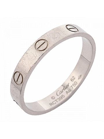 Cartier Cartier Mini Love Ring, 18K White Gold, Men's (view 1)